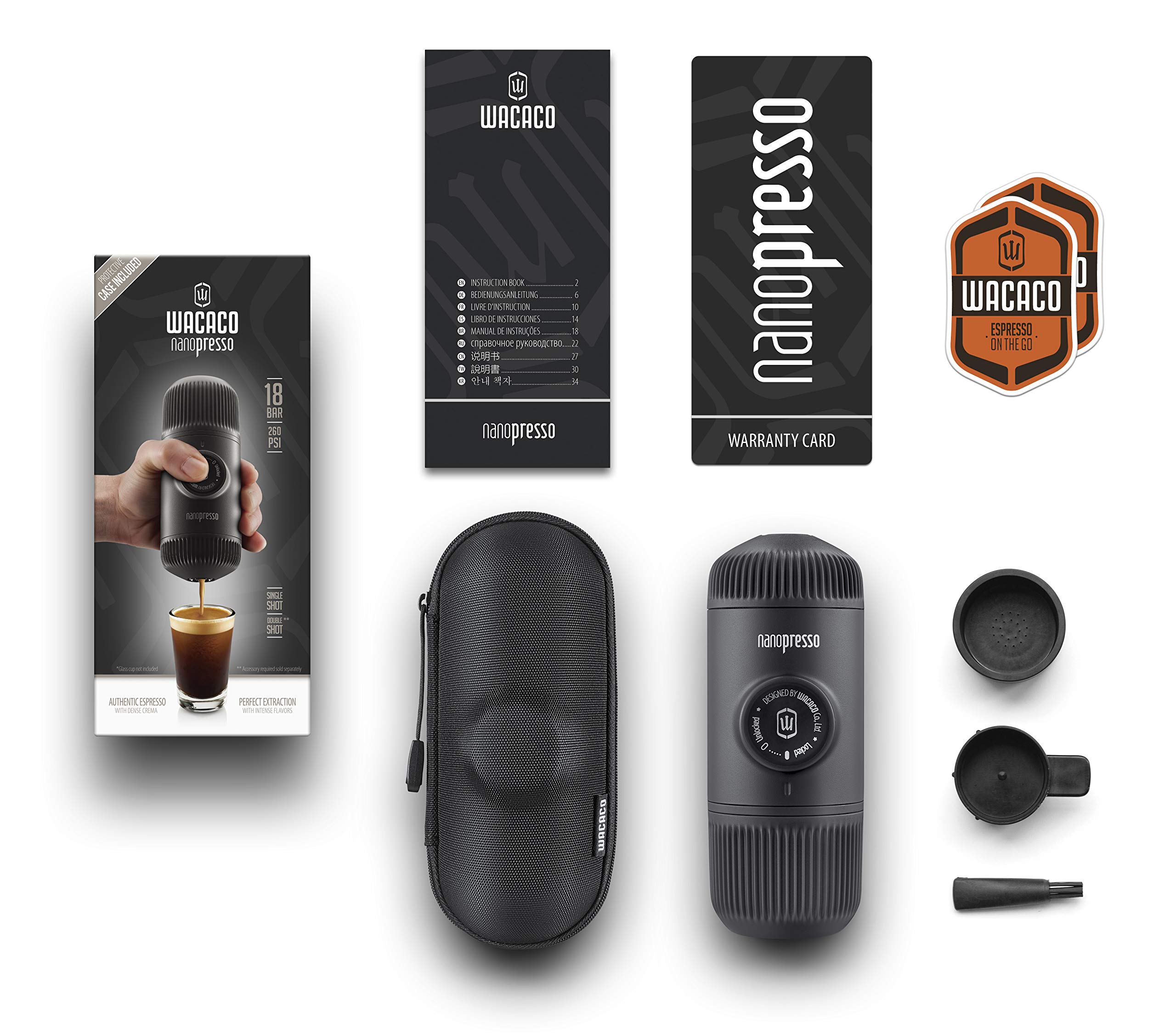 Wacaco Nanopresso Manually Operated Portable Espresso Maker